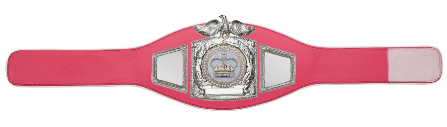 PROEAGLE BLACK CHAMPION CROWN CHAMPIONSHIP BELT - PROEAGLE/S/WHTGEM - AVAILABLE IN 6+ COLOURS